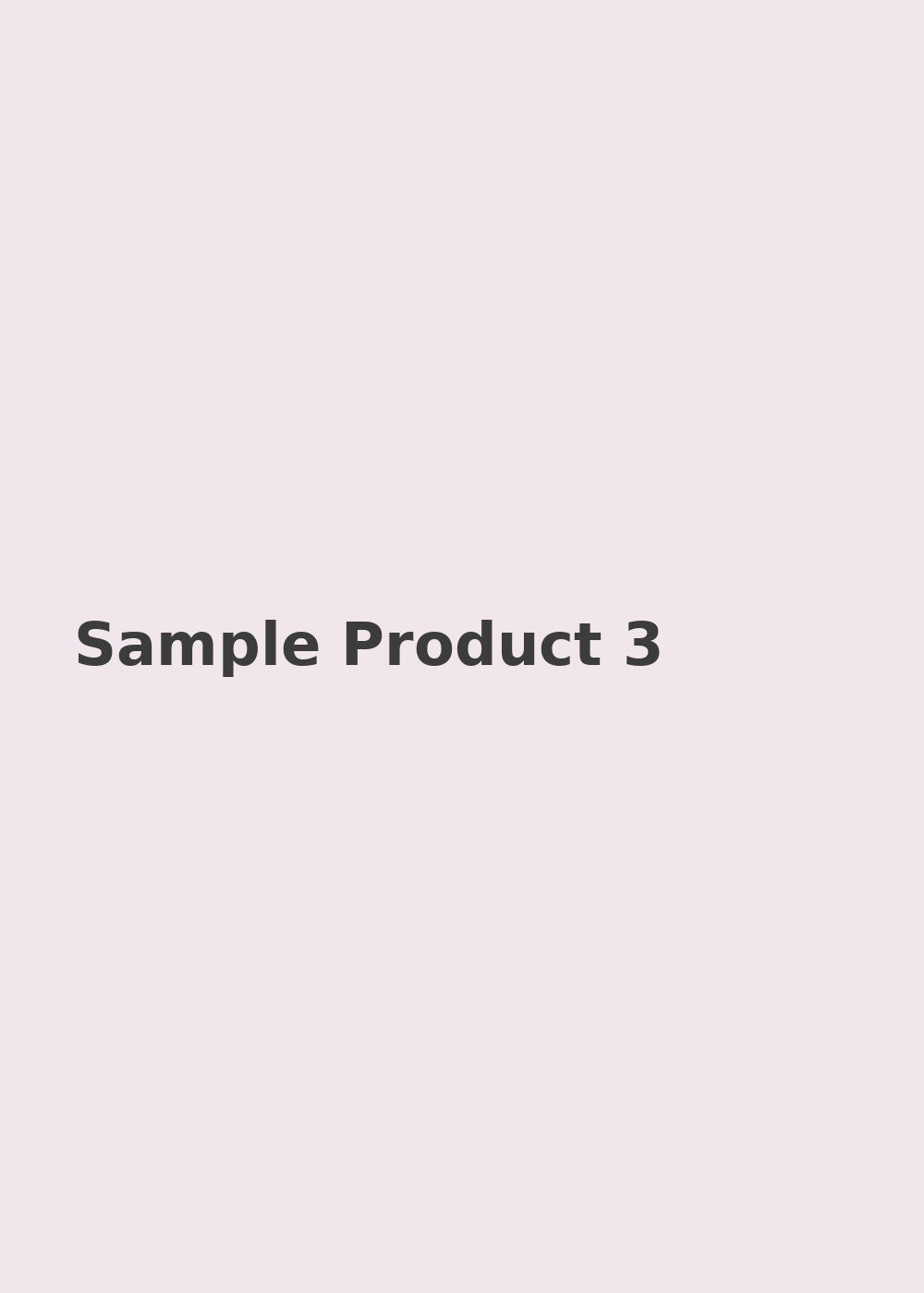 Sample Product 3